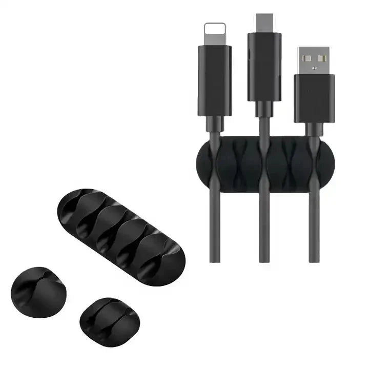 Organizador de Cabos Autoadesivo para Mouse, Teclado e Fones