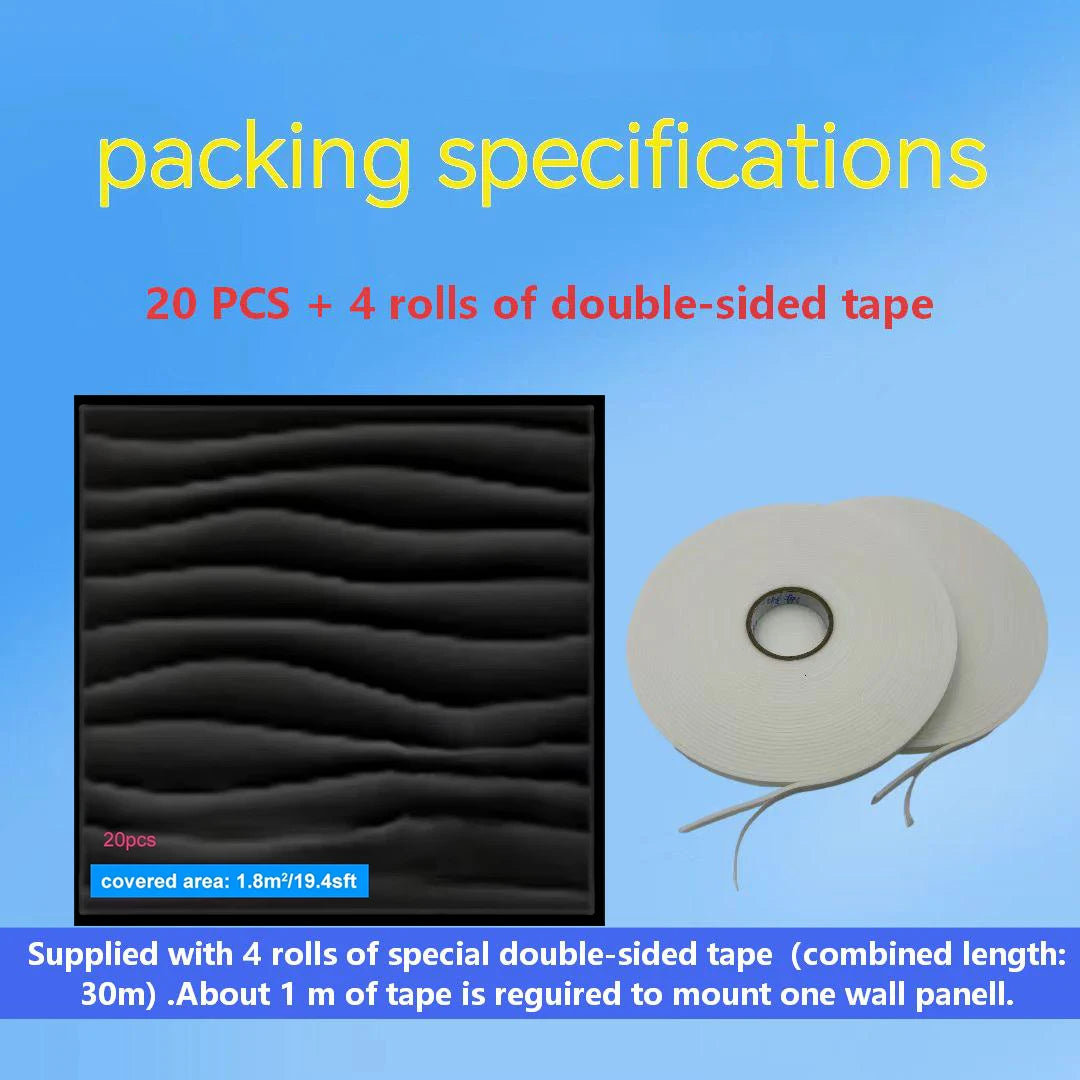 Kit 20 Placas 3D Decorativas para Parede 30x30cm