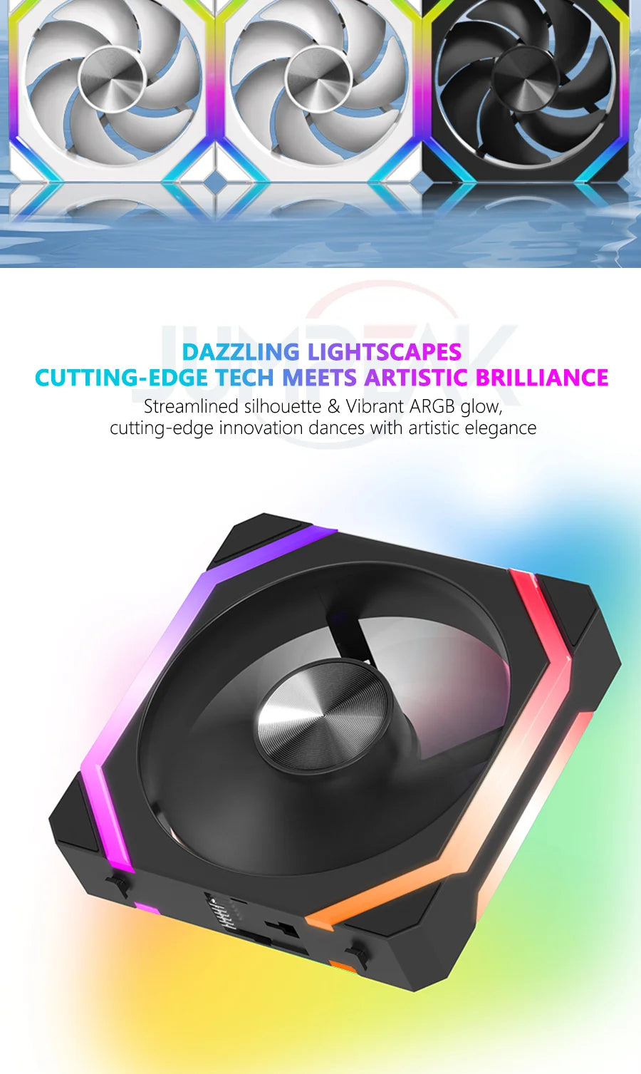 coler ARGB JUMPEAK CS120 120mm com Controle PWM