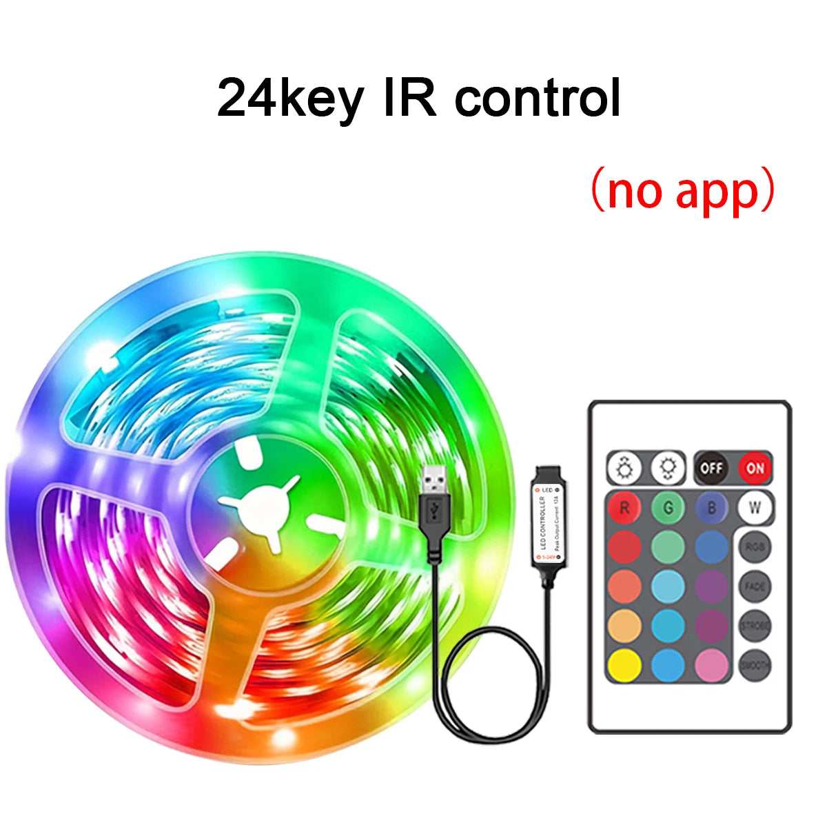 Fita LED RGB APP Control para Quarto Gamer