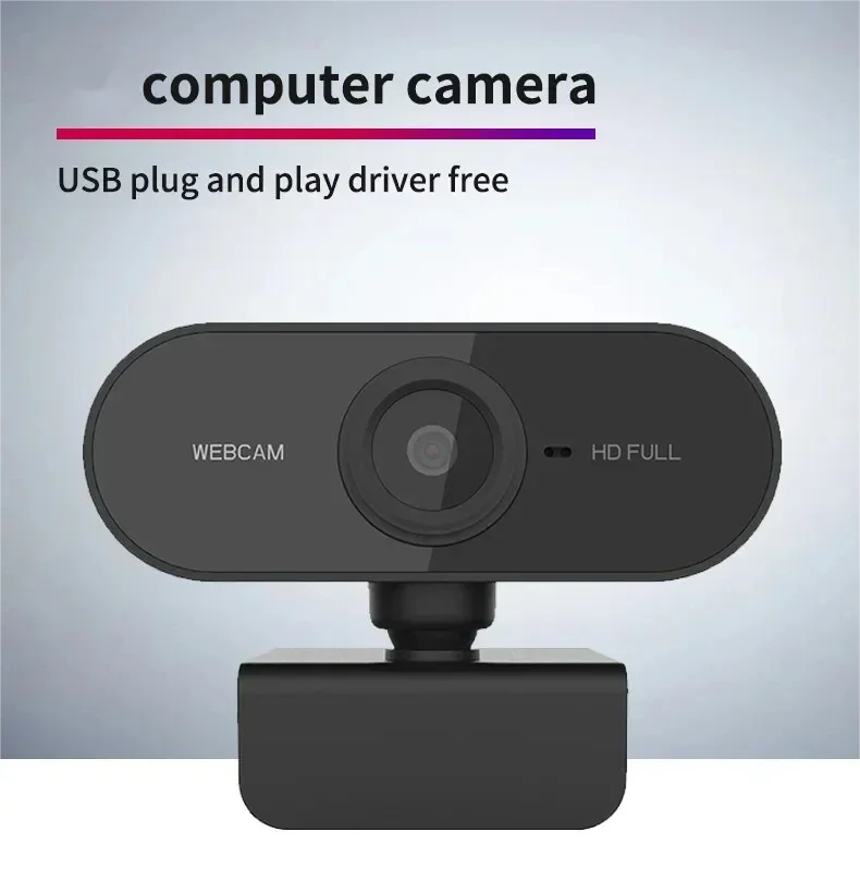 Webcam USB 1080p com Microfone Integrado