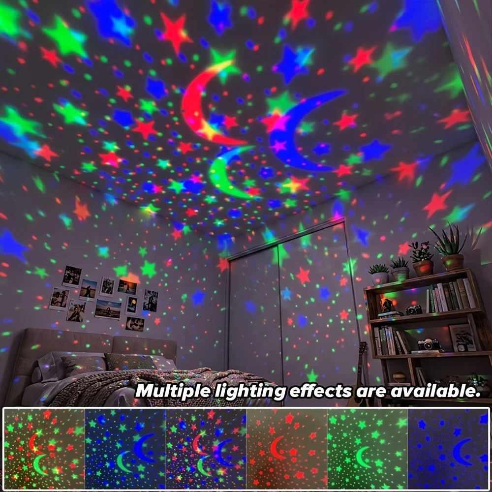 Projetor LED Galáxia Céu Estrelado USB Decorativo