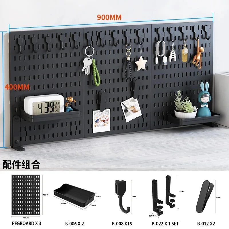 Kit Organizador Pegboard para Mesa e Escritório