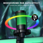 Microfone Condensador FIFINE AmpliGame A2 RGB para Streaming