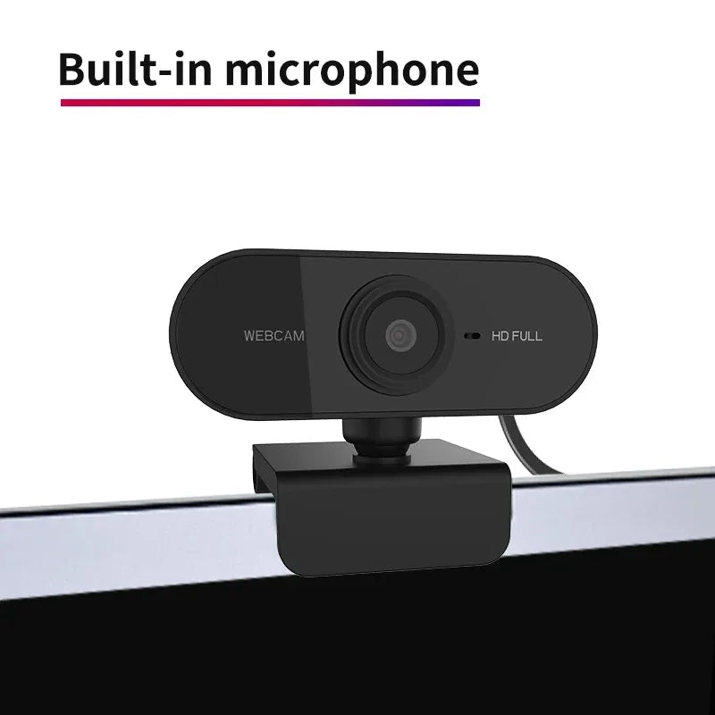 Webcam USB 1080p com Microfone Integrado