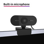 Webcam USB 1080p com Microfone Integrado