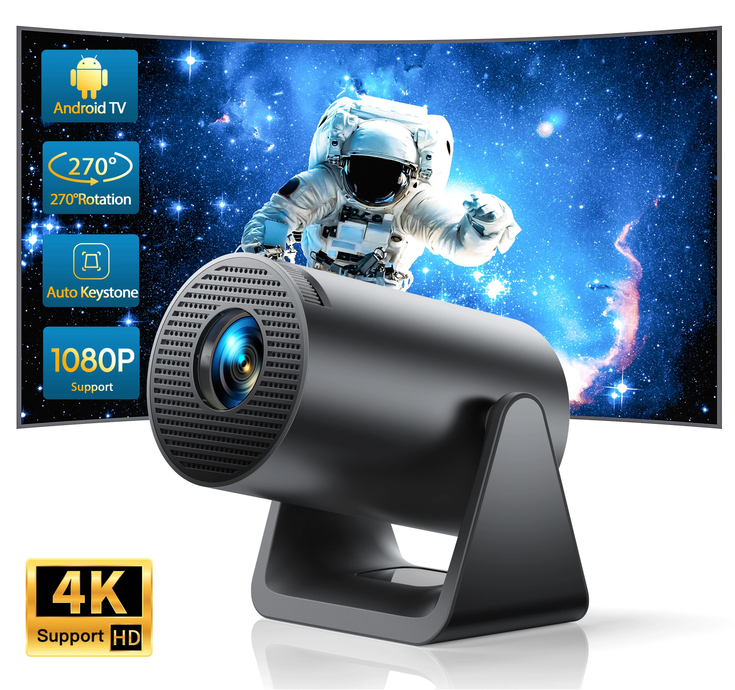 Projetor Portátil Wimius L1 Full HD Wi-Fi Bluetooth