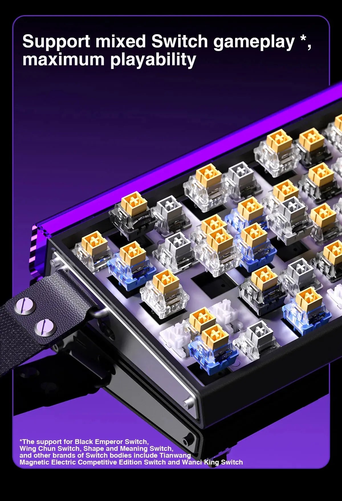 Teclado Mecânico AULA HERO 68HE RGB Gamer 8K