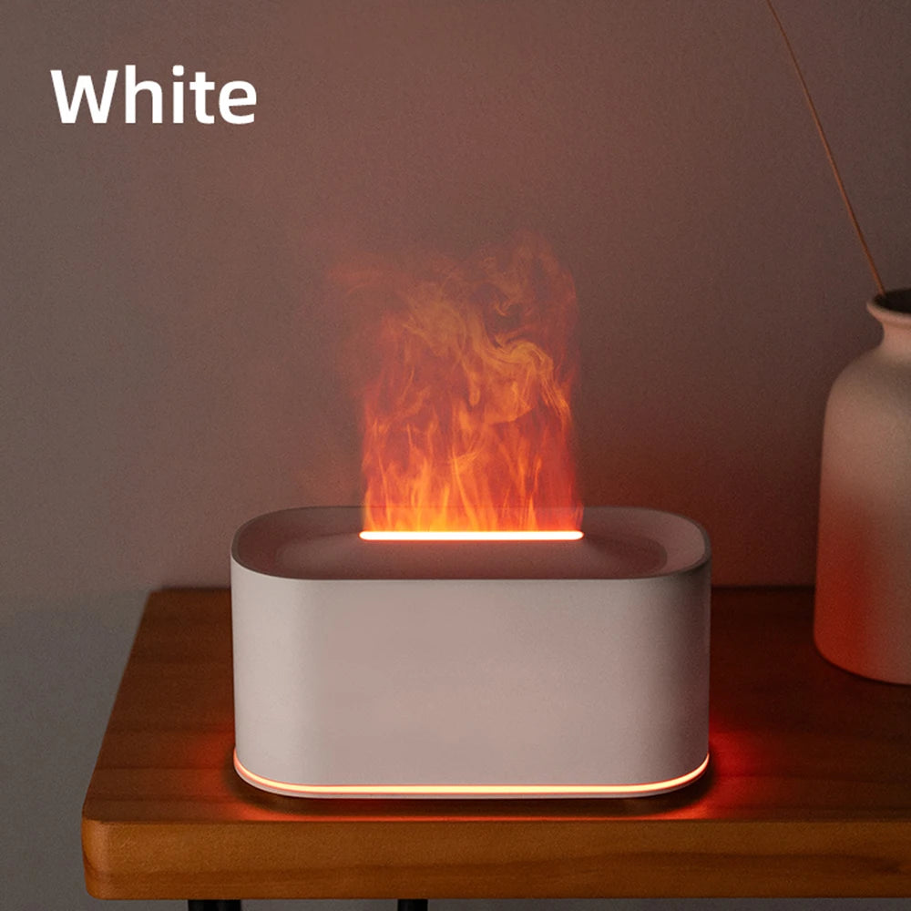 Difusor de Aromas Ultrassônico com Efeito Chama LED