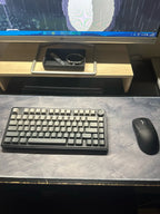 Mouse Pad Extra Grande Cinza para Teclado e Mouse