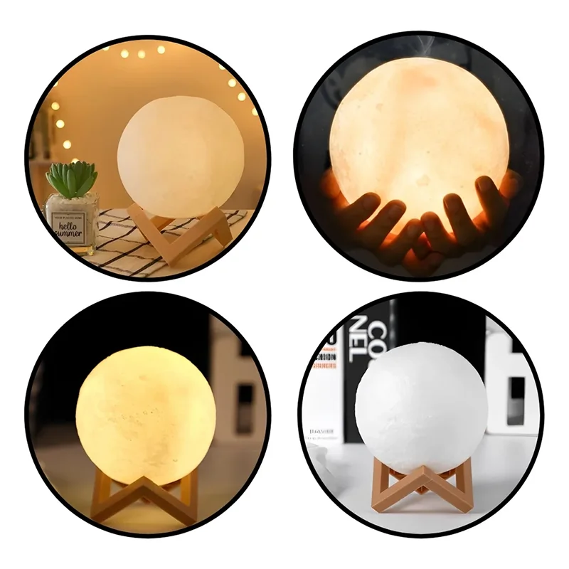 Luminária Lua LED Galaxy Decorativa para Quarto