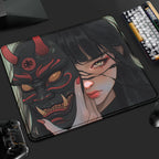 Mouse Pad Gamer Oni Girl 45x40 Antiderrapante Premium