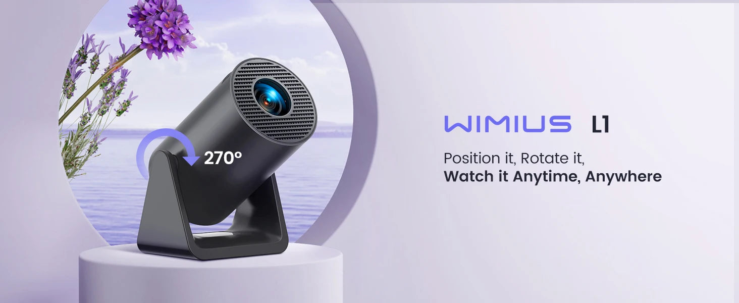 Projetor Portátil Wimius L1 Full HD Wi-Fi Bluetooth