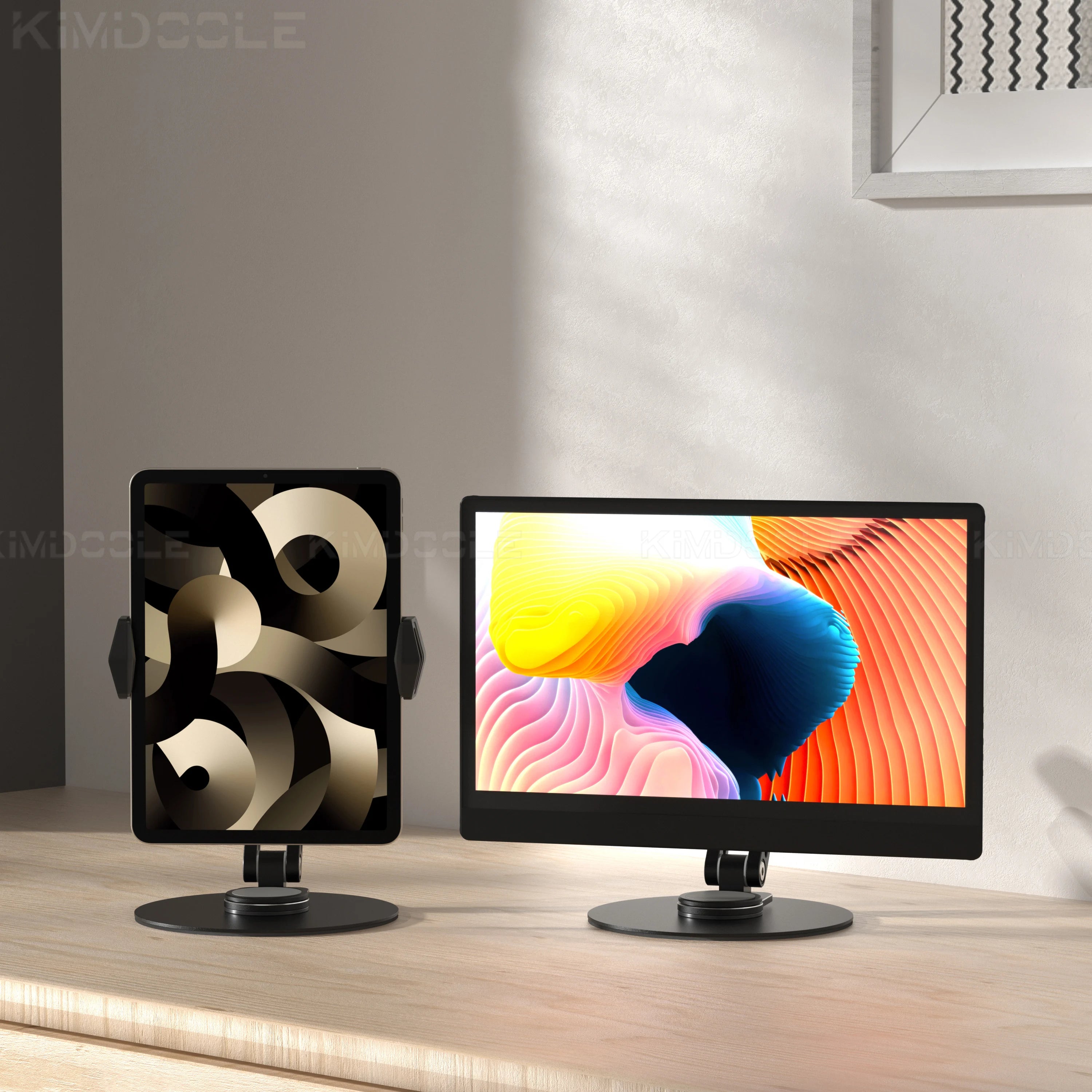 Suporte Articulado Premium para Monitor e Tablet — Rotação 360°