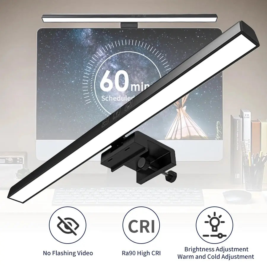 Luminária LED para Monitor de PC com Controle de Brilho