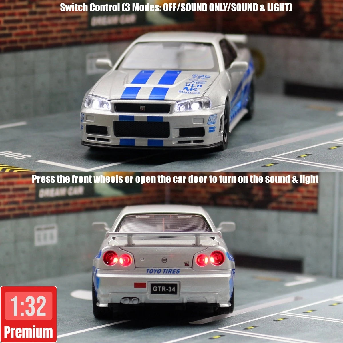 Nissan Skyline R34 JDM 1:32