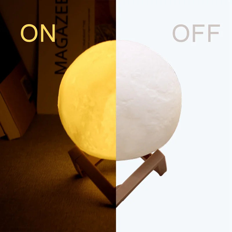 Luminária Lua LED Galaxy Decorativa para Quarto