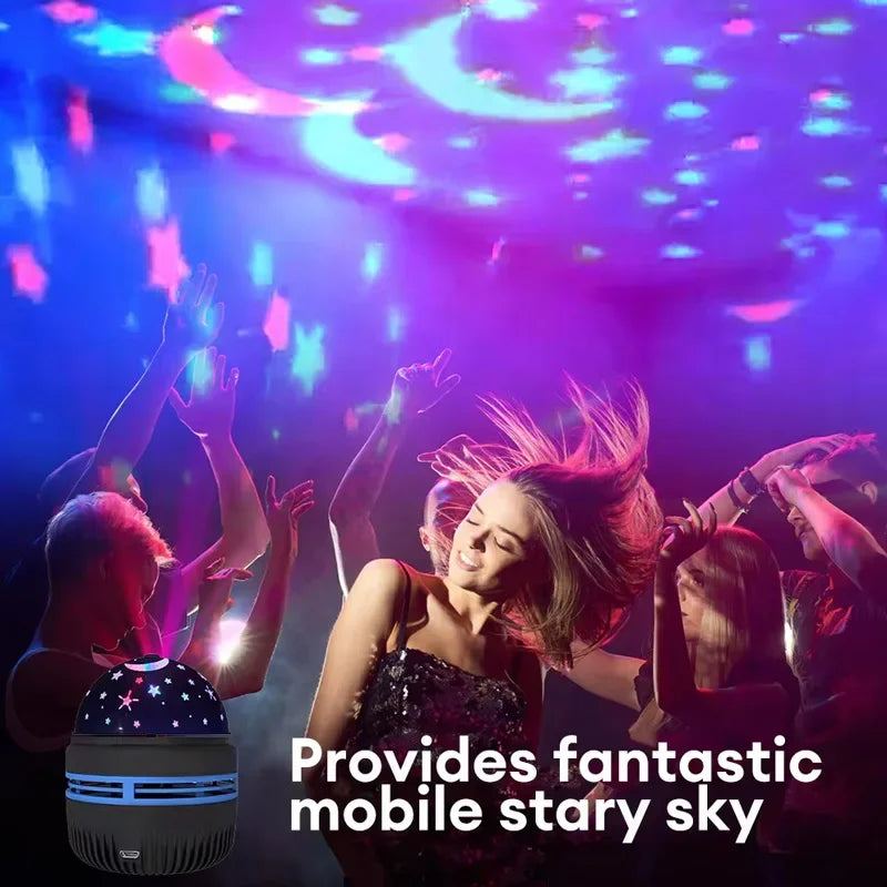 Projetor LED Galáxia Céu Estrelado USB Decorativo
