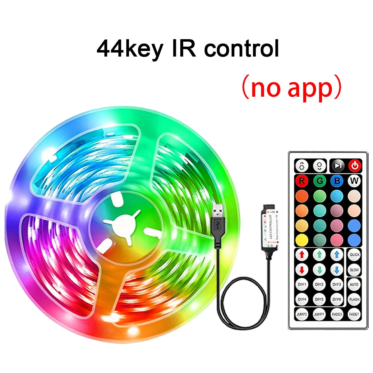 Fita LED RGB APP Control para Quarto Gamer
