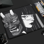 Mouse Pad Gamer Oni Girl 45x40 Antiderrapante Premium
