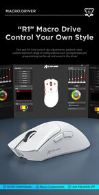 Mouse Gamer Attack Shark R1 Wireless RGB