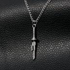 Anime Jujutsu Kaisen Fushiguro Toji Sword Necklace Spear of Tianri Knife Pendant Cosplay Necklaces For Unisex Choker Jewelry