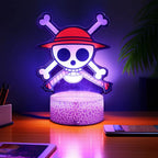 One Piece Luffy & Zoro 3D LED Lamp Action Figures – Anime PVC Collection Model Gift