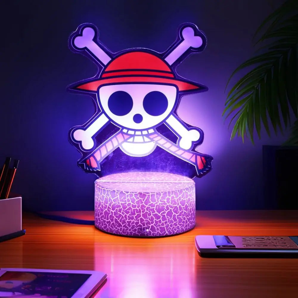 One Piece Luffy & Zoro 3D LED Lamp Action Figures – Anime PVC Collection Model Gift