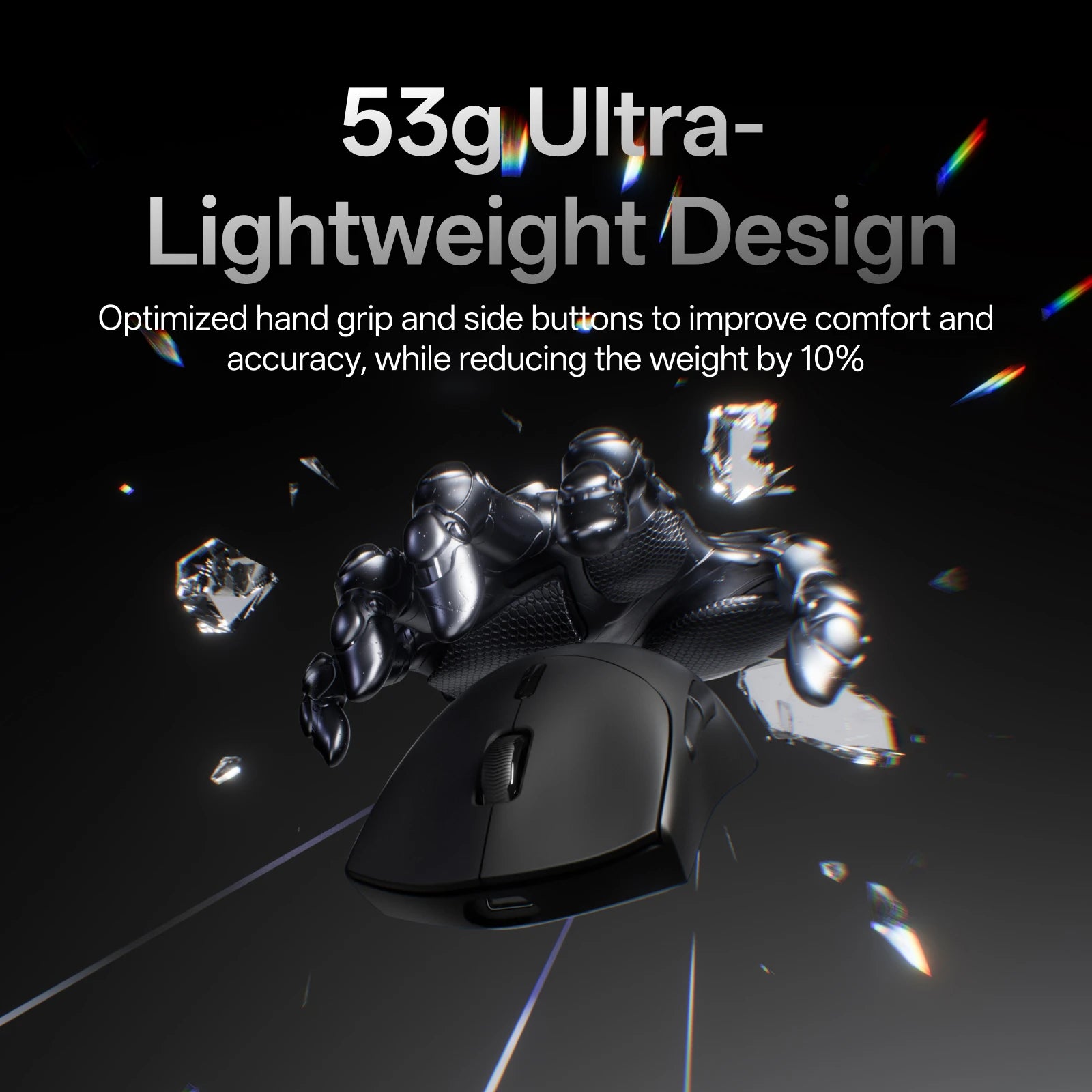 Rapoo VT7 MAX Mouse Gamer Wireless 8K de Alta Performance