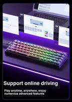 Teclado Mecânico AULA HERO 68HE RGB Gamer 8K