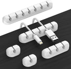 Organizador de Cabos Autoadesivo para Mouse, Teclado e Fones