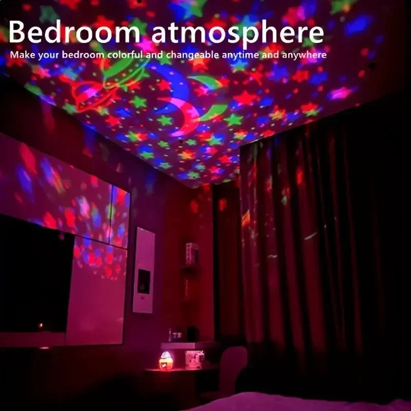 Projetor LED Galáxia Céu Estrelado USB Decorativo