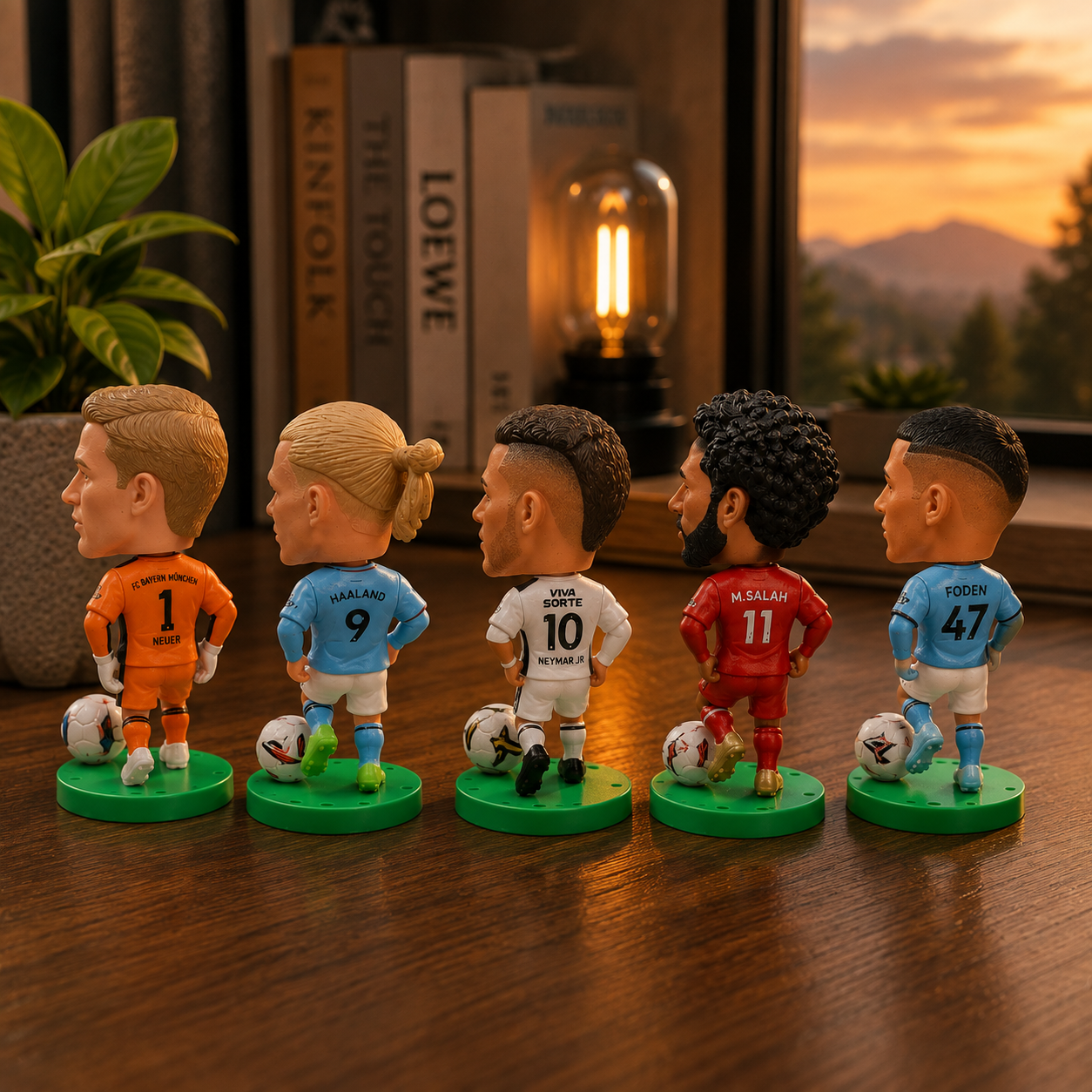 Hot FootballSuperStar HaalandMessiRonaldo 2.5inch Action Figures