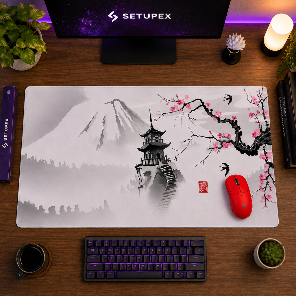 Mouse Pad Gamer Sakura XL Antiderrapante HD