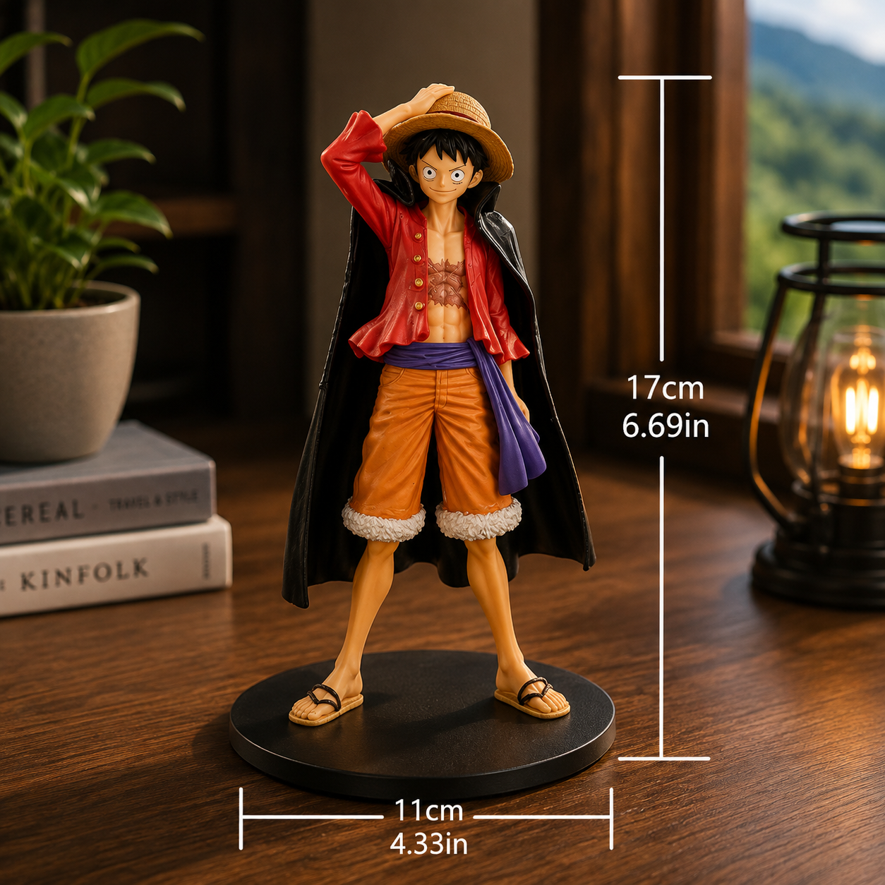 Boneco Colecionável Luffy Gear 5 Nika One Piece 15cm