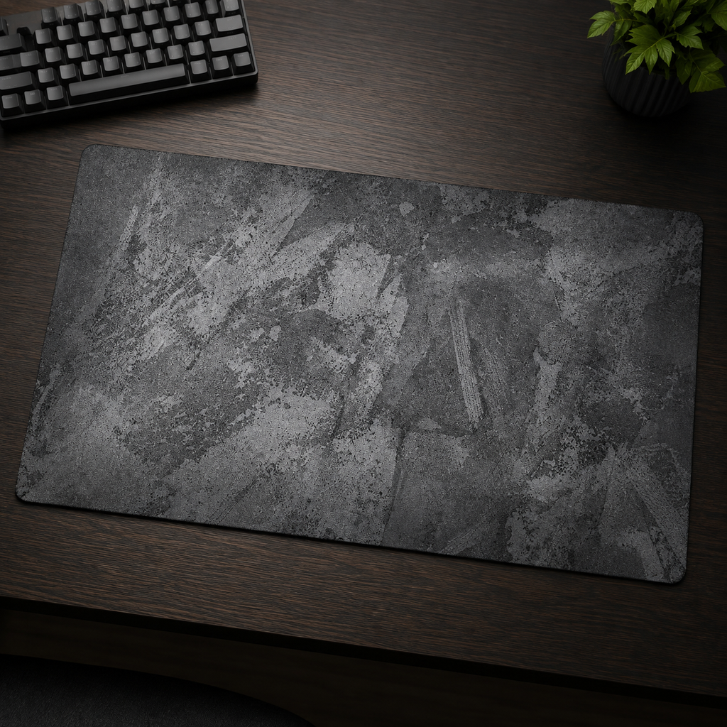 Mouse Pad Extra Grande Cinza para Teclado e Mouse