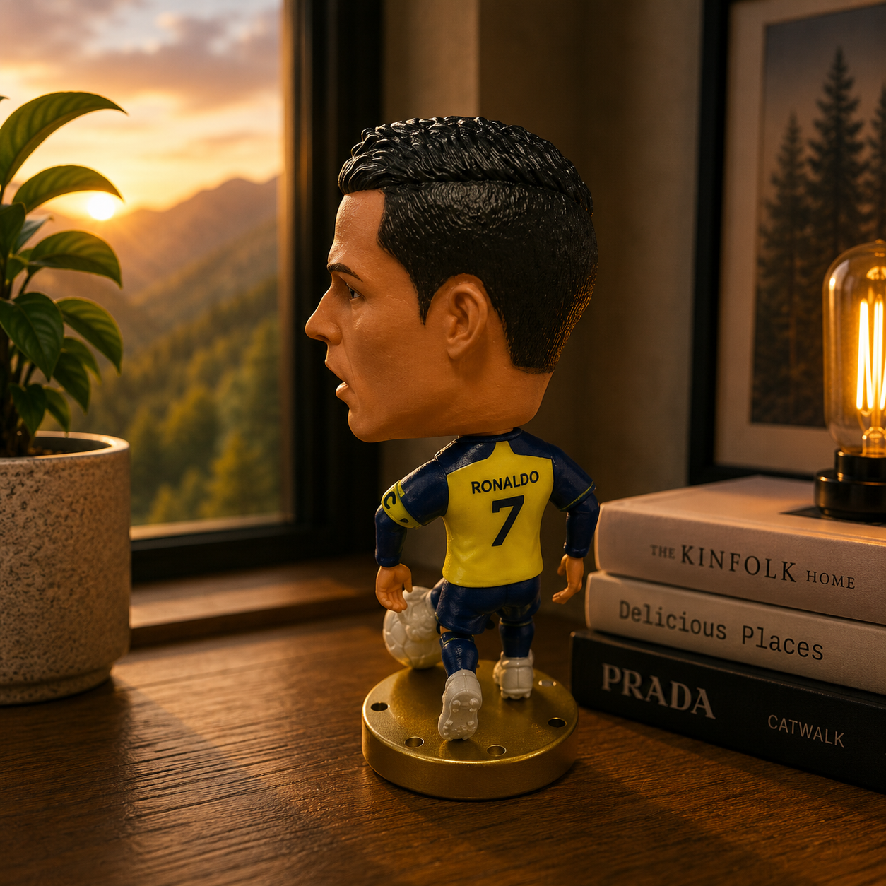Hot FootballSuperStar HaalandMessiRonaldo 2.5inch Action Figures