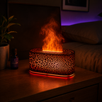 Difusor de Aromas Ultrassônico com Efeito Chama LED