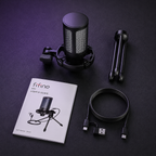 Microfone Condensador FIFINE AmpliGame A2 RGB para Streaming