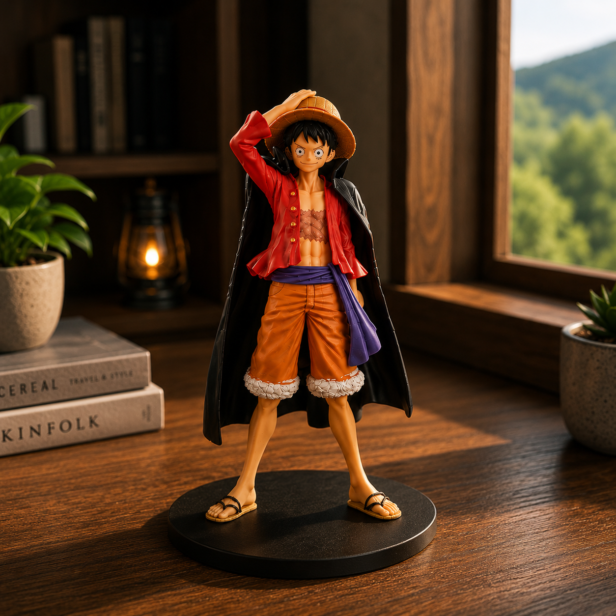 Boneco Colecionável Luffy Gear 5 Nika One Piece 15cm