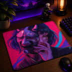 Mouse Pad Gamer Oni Girl 45x40 Antiderrapante Premium
