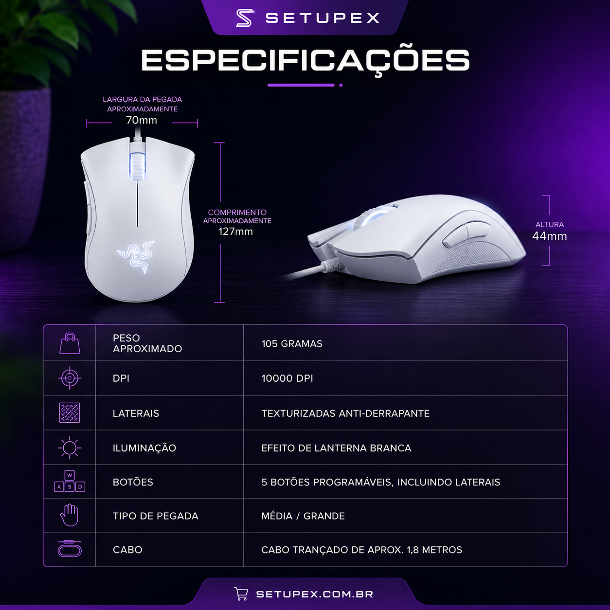 Razer Viper Standard Edition – Mouse Gamer de Alta Precisão