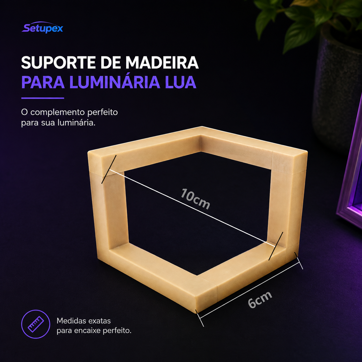 Luminária Lua LED Galaxy Decorativa para Quarto