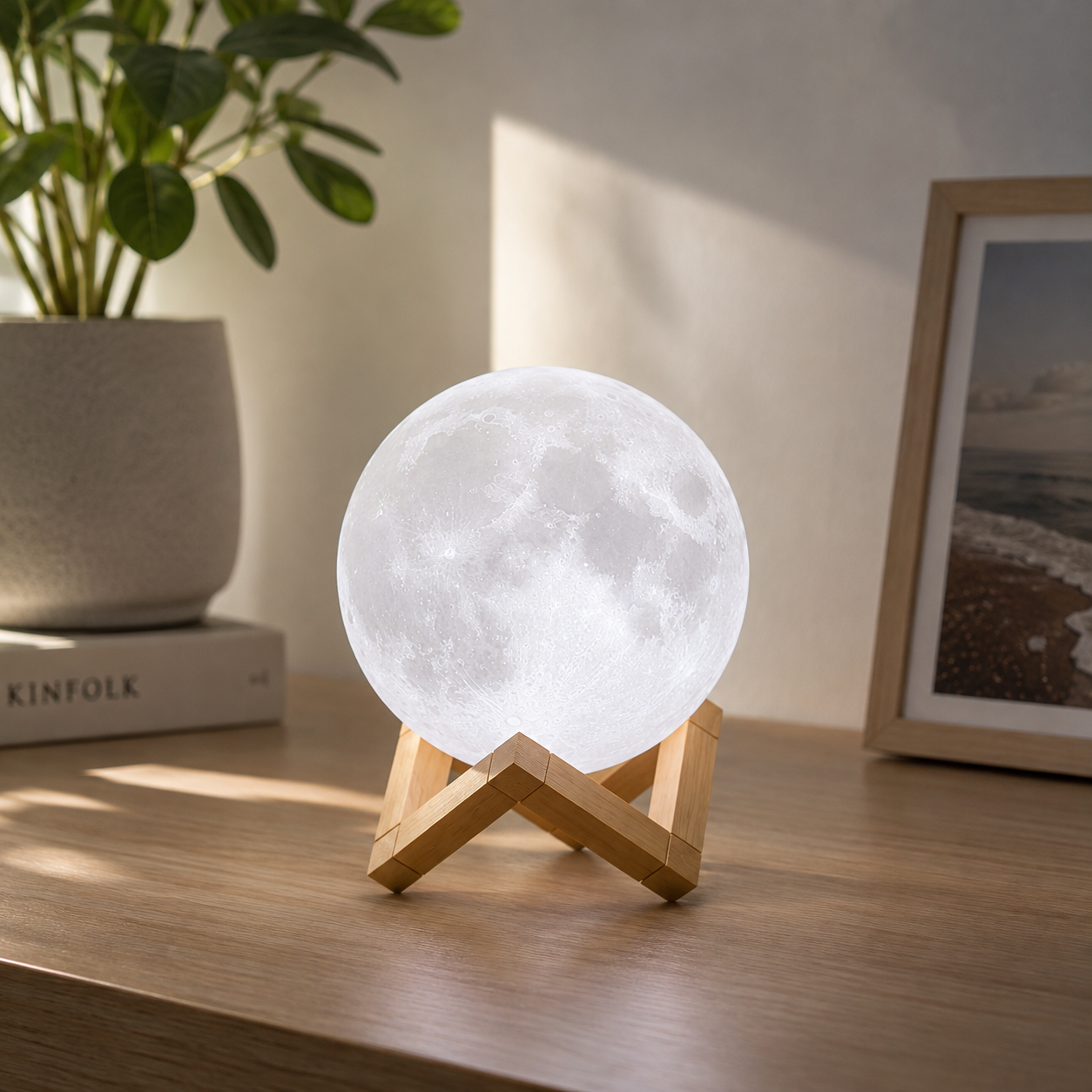 Luminária Lua LED Galaxy Decorativa para Quarto