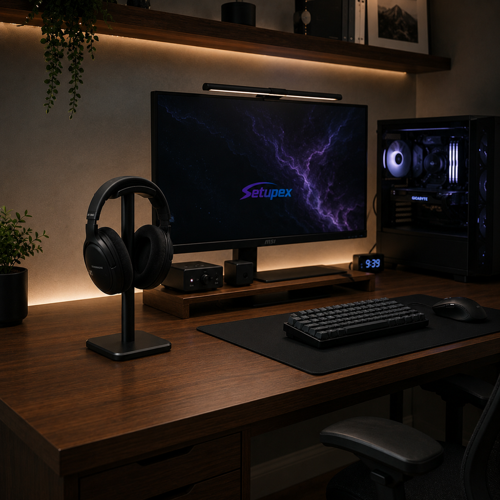 Suporte Premium para Headset em Alumínio Gamer