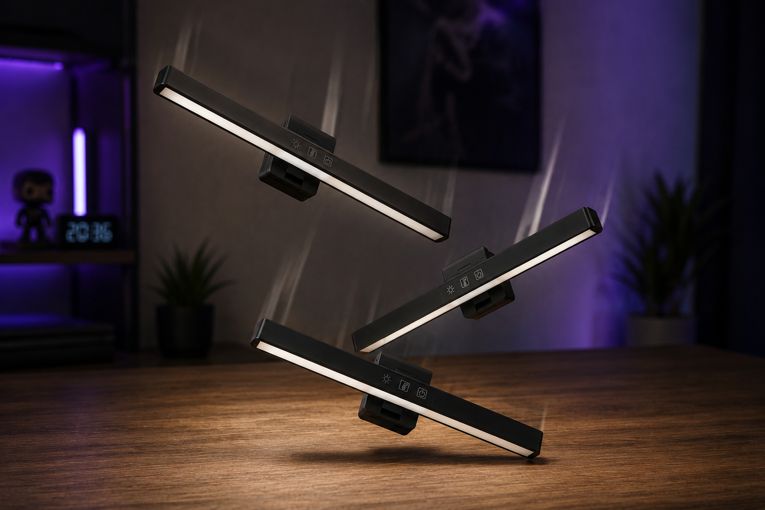 Luminária LED para Monitor de PC com Controle de Brilho