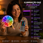 Fita LED RGB APP Control para Quarto Gamer